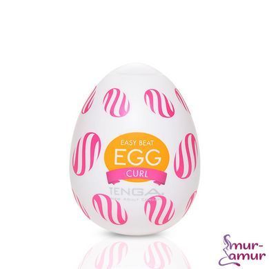 Мастурбатор-яйцо Tenga Egg Curl с рельефом из шишечек фото и описание
