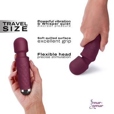 Минивибромассажер Dorcel Wand Mini Wanderful Plum фото и описание