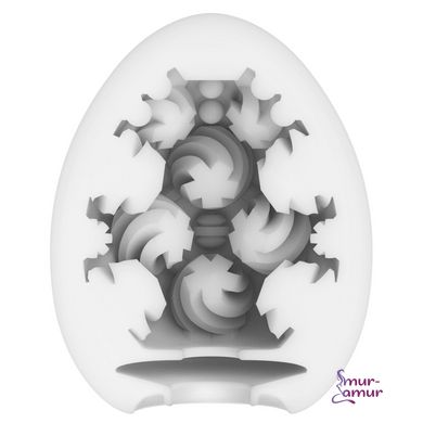 Мастурбатор-яйце Tenga Egg Curl з рельєфом із шишечок фото і опис