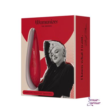 Вакуумный стимулятор клитора Womanizer Marilyn Monroe Vivid Red фото и описание