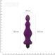 Анальна пробка з вібрацією Adrien Lastic Bullet Amuse Purple, макс. діаметр 3,9 см фото