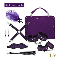 Подарочный набор для BDSM RIANNE S - Kinky Me Softly Purple: 8 предметов для удовольствия фото и описание