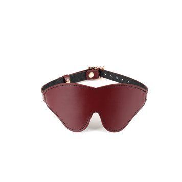 Шкіряна маска на очі Liebe Seele Wine Red Blindfold фото і опис
