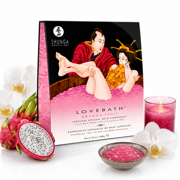 Гель для ванны Shunga LOVEBATH &ndash; Dragon Fruit 575 г, делает воду ароматным желе со SPA-эффектом