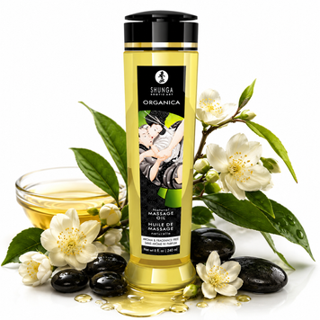 Органічна масажна олія Shunga ORGANICA &ndash; Natural (240 мл) з вітаміном Е фото і опис