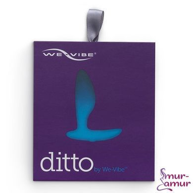 Анальная смарт-вибропробка We-Vibe Ditto Moonlight Blue с пультом ДУ фото и описание