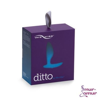 Анальная смарт-вибропробка We-Vibe Ditto Moonlight Blue с пультом ДУ фото и описание