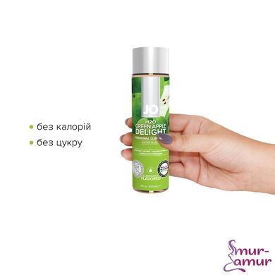 Смазка на водной основе JO H2O &mdash; Green Apple (120 мл) без сахара, растительный глицерин фото и описание