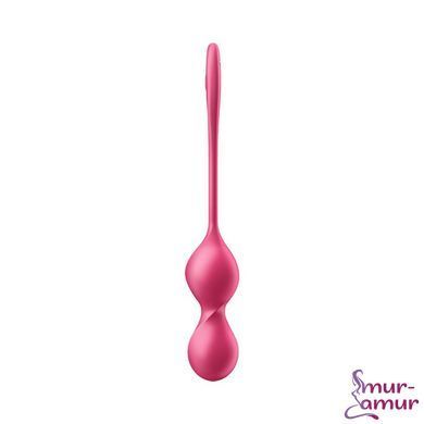 Вагинальные смарт-шарики с вибрацией Satisfyer Love Birds 2 Connect App Red, 86 г, пульт ДУ фото и описание