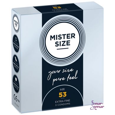 Презервативи Mister Size 53 (3 pcs) фото і опис