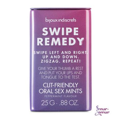 М'ятні цукерки Bijoux Indiscrets Swipe Remedy – clitherapy oral sex mints фото і опис