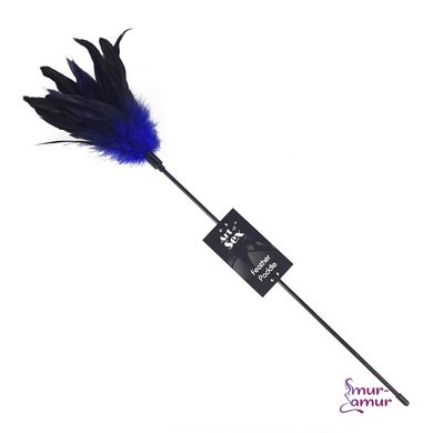 Щекоталка синяя Art of Sex - Feather Paddle, перо молодого петуха фото и описание