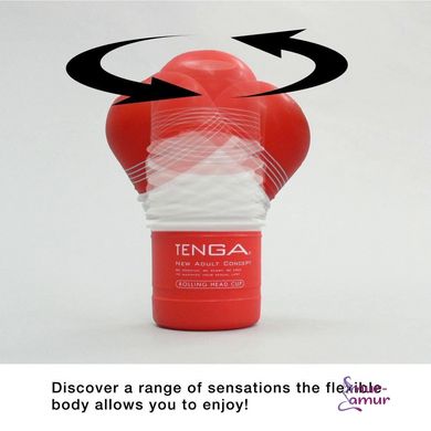 Мастурбатор Tenga Rolling Head Cup GENTLE з інтенсивною стимуляцією головки фото і опис