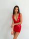 Лакированное платье с сексуальным декольте «Лучезарная Эмилия» D&A, XS/S, красное фото