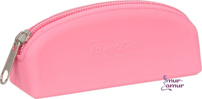 Сумка для зберігання секс-іграшок PowerBullet - Silicone Storage Zippered Bag Pink фото і опис
