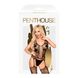 Бодістокінг з імітацією корсета та пояса для панчох Penthouse - Love Bud Black XL фото