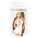 Мини-платье с открытой спиной и стрингами Penthouse - Earth-Shaker White M/L фото