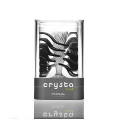 Мастурбатор TENGA Crysta Leaf, унікальний рельєф, стимулювальні пелюстки, прозорий матеріал фото і опис