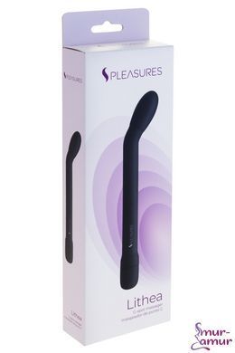 Тонкий вибратор для точки G S Pleasures Lithea Black, 7 режимов фото и описание