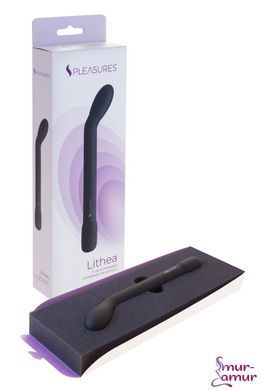 Тонкий вибратор для точки G S Pleasures Lithea Black, 7 режимов фото и описание