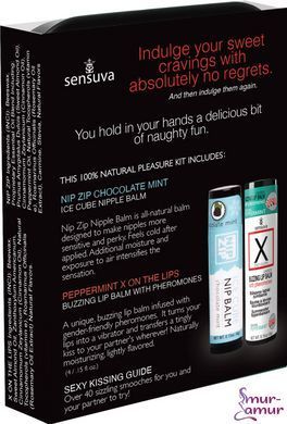 Подарунковий набір Sensuva Lips & Nips Pleasure Kit - Chocolate Peppermint 2 x 4г