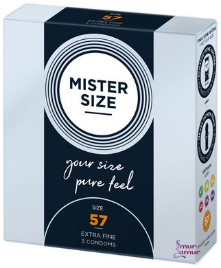 Презервативы Mister Size 57 (3 pcs) фото и описание