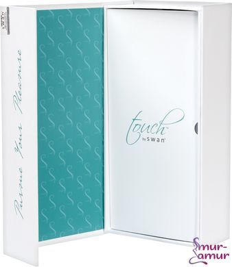 Вибратор-кролик с сенсорным управлением и ротацией Touch by SWAN - Duo Teal, глубокая вибрация фото и описание