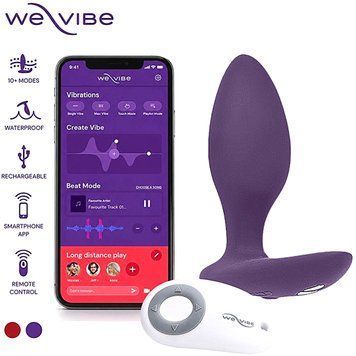Анальная смарт-вибропробка We-Vibe Ditto Purple с пультом ДУ фото и описание