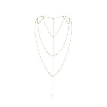 Цепочка для спины Bijoux Indiscrets Magnifique Back and Cleavage Chain - Gold, украшение для тела фото и описание