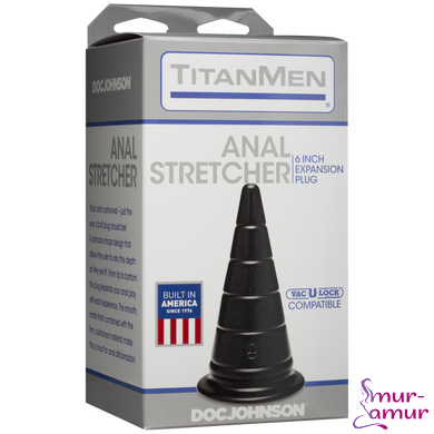 Анальный стимулятор Doc Johnson TitanMen - Anal Stretcher 6 Inch Plug, диаметр 6,6см
