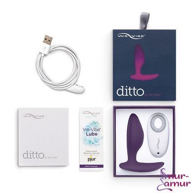 Анальная смарт-вибропробка We-Vibe Ditto Purple с пультом ДУ фото и описание