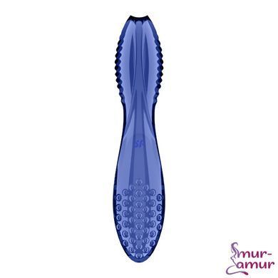 Двусторонний стеклянный дилдо Satisfyer Dazzling Crystal 2 Blue фото и описание