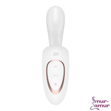 Вагінально-кліторальний вібратор Satisfyer G for Goddess 1 White, 2 мотори