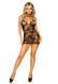 Ажурное платье-сетка Leg Avenue Lace mini dress with cut-outs Black, one size фото