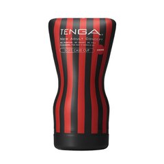 Мастурбатор Tenga Squeeze Tube Cup (мягкая подушечка) STRONG сдавливаемый фото и описание