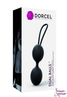 Вагинальные шарики Dorcel Dual Balls Black, диаметр 3,6см, масса 55 г