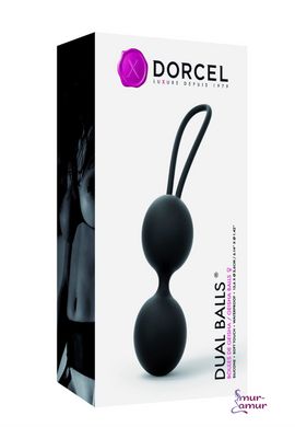 Вагінальні кульки Dorcel Dual Balls Black, діаметр 3,6 см, вага 55гр фото і опис