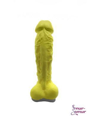 Мыло в форме пениса Чистий Кайф Yellow size XL, крафтовое мыло-член, натуральное
