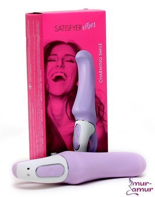 Мощный вибратор Satisfyer Vibes Charming Smile с гибким стволом, литой силикон, 12 режимов работы фото и описание