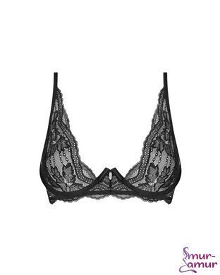 Бюстгальтер Obsessive Nutris bra, M/L, кружево, мягкие чашки, косточки под грудью фото и описание