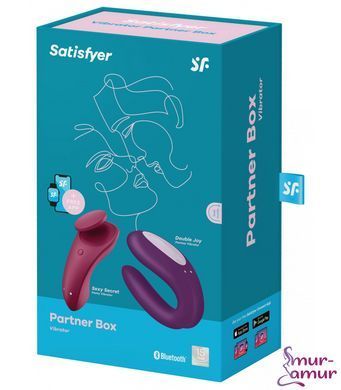 Набір Satisfyer Partner Box 1 (вібратор для пар Double Joy + вібратор у трусики Sexy Secret)