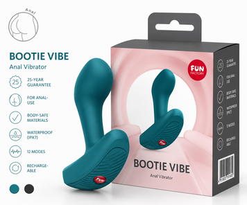 Анальная пробка Fun Factory Bootie Vibe Bottle Green