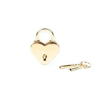 Замочек-сердечко Liebe Seele Heart Shape Padlock Gold (2 шт), универсальный фото и описание
