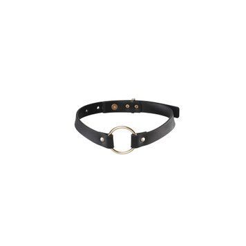 Чокер из экокожи Bijoux Indiscrets Maze &ndash; Single Choker Black фото и описание