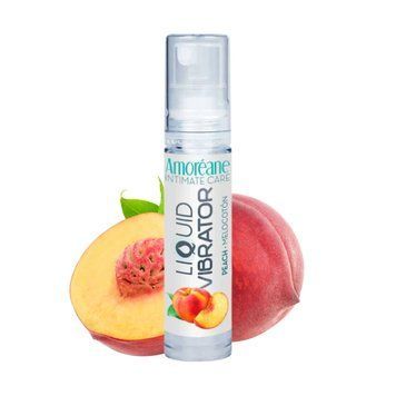 Лубрикант с эффектом вибрации Amoreane Med Liquid Vibrator Peach (10 мл) фото и описание