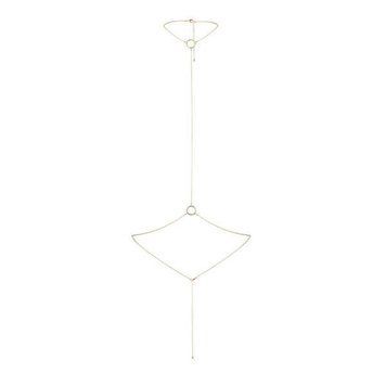 Цепочка на шею и пояс Bijoux Indiscrets Magnifique I Body Chain - Gold, украшение на тело фото и описание