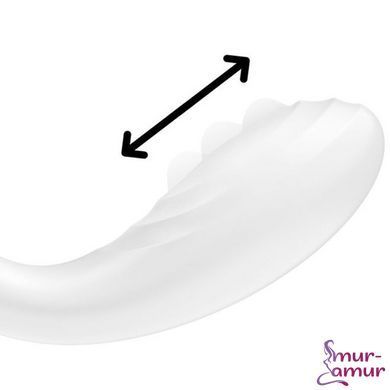 Вібратор із перлинною стимуляцією точки G Satisfyer Rrrolling Pleasure White фото і опис