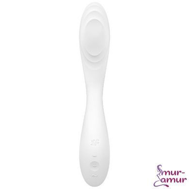 Вібратор із перлинною стимуляцією точки G Satisfyer Rrrolling Pleasure White фото і опис