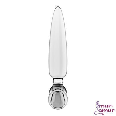 Трехсторонний стеклянный дилдо Satisfyer Triple Crystal 1 Transparent фото и описание