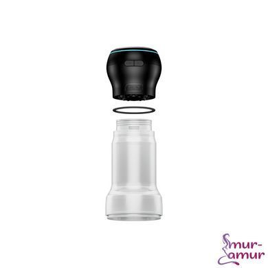 Мастурбатор Kiiroo Feel Pocket Crystal с всасывающей интерактивной насадкой PowerBlow Combo Set